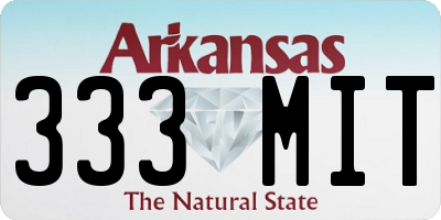 AR license plate 333MIT