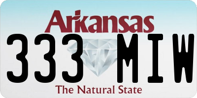 AR license plate 333MIW