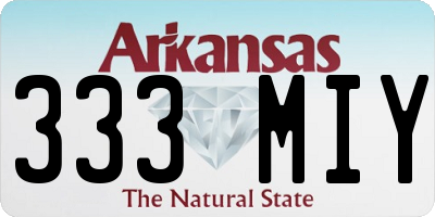 AR license plate 333MIY