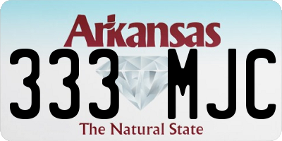 AR license plate 333MJC