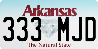 AR license plate 333MJD