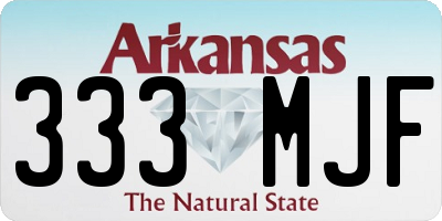 AR license plate 333MJF