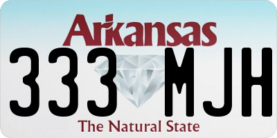 AR license plate 333MJH