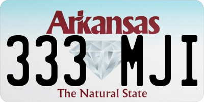 AR license plate 333MJI