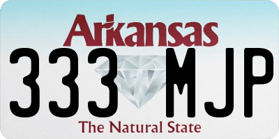 AR license plate 333MJP