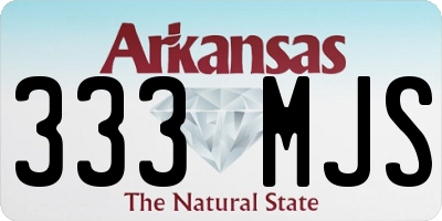 AR license plate 333MJS