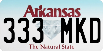 AR license plate 333MKD