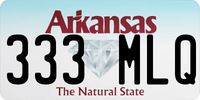 AR license plate 333MLQ