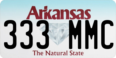 AR license plate 333MMC