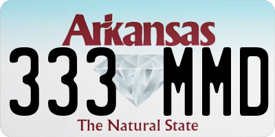 AR license plate 333MMD