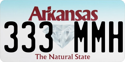 AR license plate 333MMH