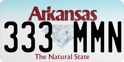 AR license plate 333MMN