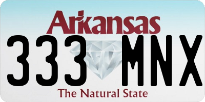 AR license plate 333MNX