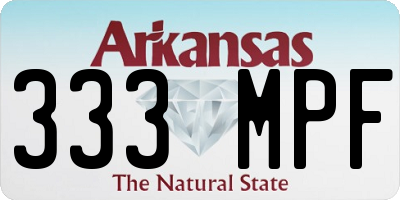 AR license plate 333MPF