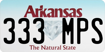 AR license plate 333MPS
