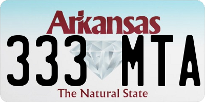 AR license plate 333MTA
