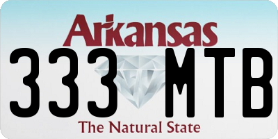 AR license plate 333MTB