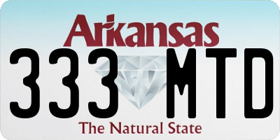 AR license plate 333MTD