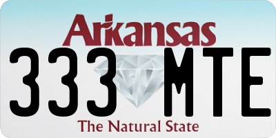 AR license plate 333MTE