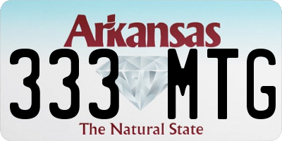 AR license plate 333MTG