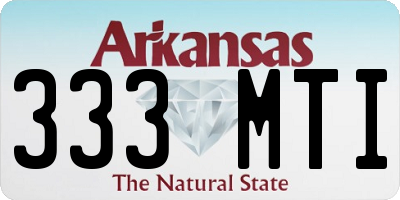 AR license plate 333MTI