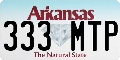 AR license plate 333MTP