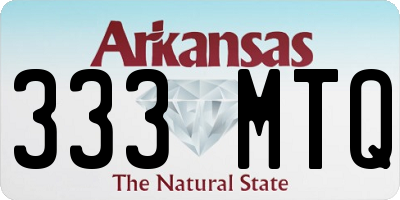 AR license plate 333MTQ