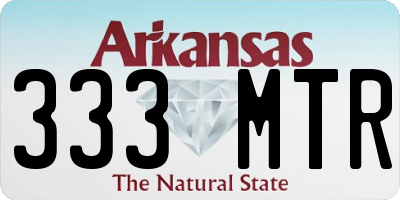 AR license plate 333MTR