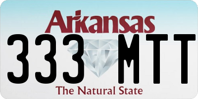 AR license plate 333MTT