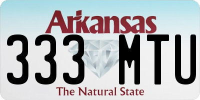 AR license plate 333MTU