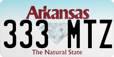 AR license plate 333MTZ