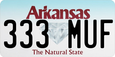 AR license plate 333MUF