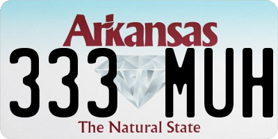 AR license plate 333MUH