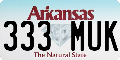 AR license plate 333MUK