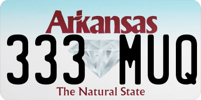 AR license plate 333MUQ