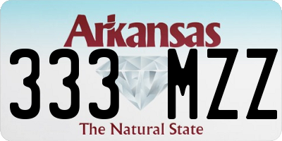 AR license plate 333MZZ
