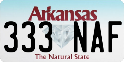 AR license plate 333NAF