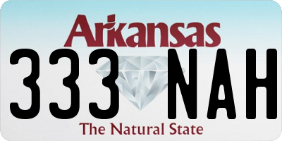 AR license plate 333NAH