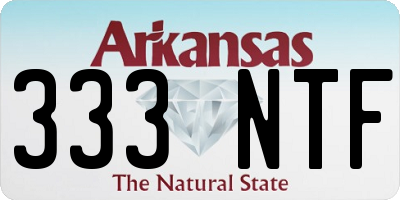 AR license plate 333NTF