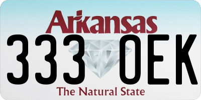 AR license plate 333OEK