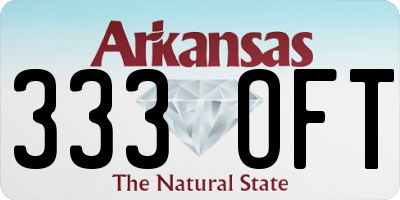 AR license plate 333OFT
