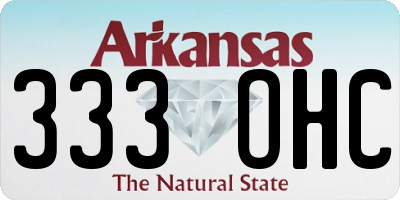 AR license plate 333OHC