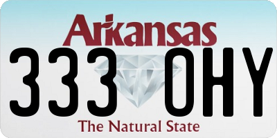 AR license plate 333OHY
