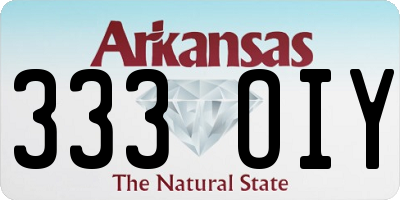 AR license plate 333OIY