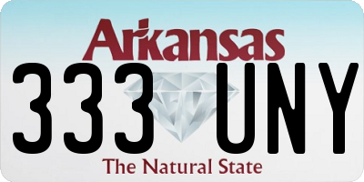 AR license plate 333UNY