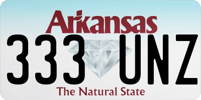 AR license plate 333UNZ