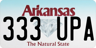 AR license plate 333UPA