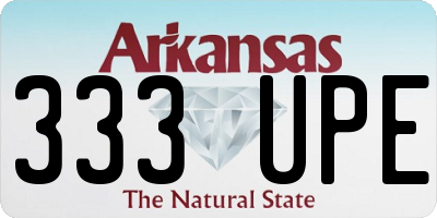 AR license plate 333UPE