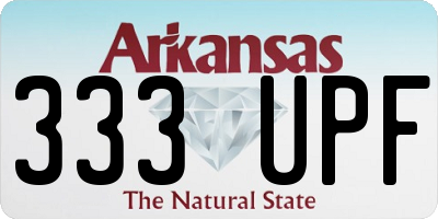 AR license plate 333UPF