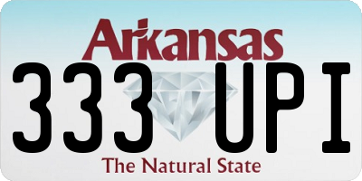AR license plate 333UPI